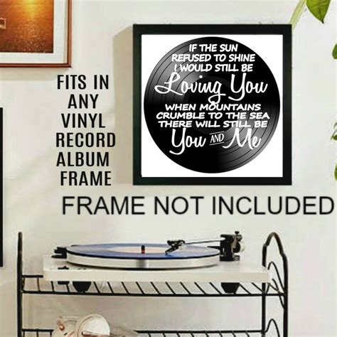 Led Zeppelin Thank You Song Lyrics on a Vinyl Record-wall | Etsy