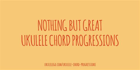 Happy Chord Progressions Ukulele - Chord Walls