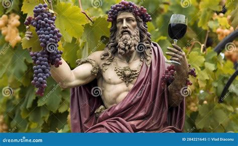 Dionysus the Greek God of Wine and Celebration. Stock Illustration ...