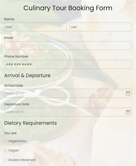 Banquet Booking Form Template | 123FormBuilder