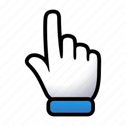 Click, gesture, hand, here, point, signs icon - Download on Iconfinder