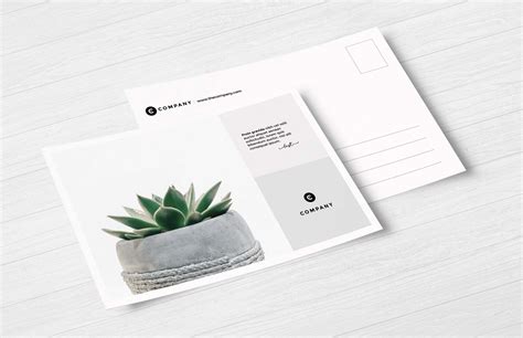 Free Postcard Mockup (PSD)