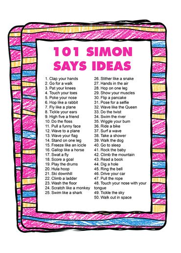 Simon Says Ideas (with Free Printable) The Best Ideas For, 52% OFF