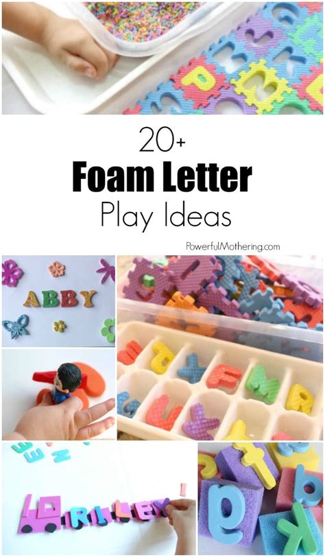 20+ Uses for Foam Letters | Foam letters, Alphabet activities, Letter a ...