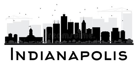 Indianapolis Skyline Silhouette Stock Illustrations – 376 Indianapolis ...