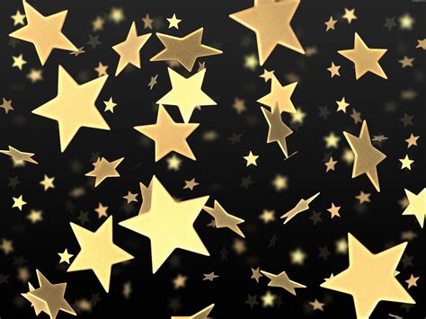 Golden stars on black background | PSDGraphics