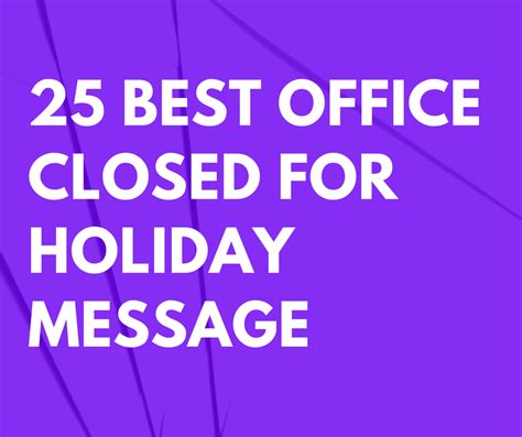 Closed For Holiday Template Database