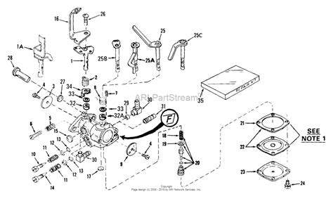 Tecumseh CA-630892 Parts Diagram for Carburetor