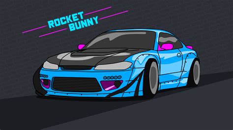 Nissan Silvia S15 wallpaper 4k rocket bunny Neon by ItsBarney01 on ...