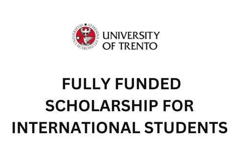 University Of Trento Scholarships For International Students 2024-2025: Apply Now! - Career ...