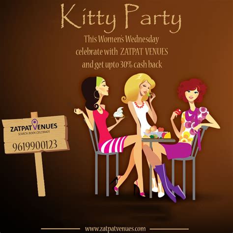 Host your Kitty Party in style. Book with us to avail upto 30% OFF ‪#‎offer‬ ‪#‎womenswednesday ...