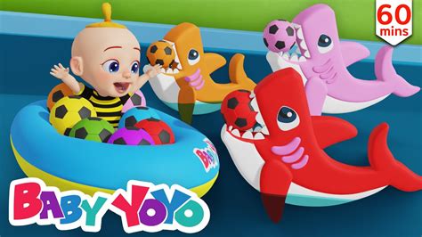 The Colors Song (Soccerball Baby Shark) + more nursery rhymes & Kids songs - Baby yoyo - YouTube