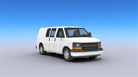 ArtStation - Full Size Van Low-poly 3D model | Game Assets