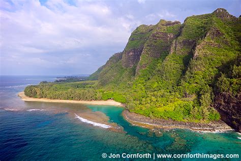 Kee Beach Sunset Aerial 2 Photo, Picture, Print | Cornforth Images