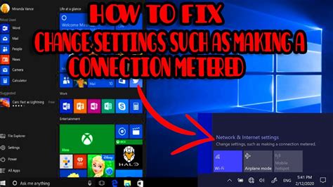 Change Settings Such As Making A Connection Metered (HOW TO FIX THIS PROBLEM IN 2022) - YouTube