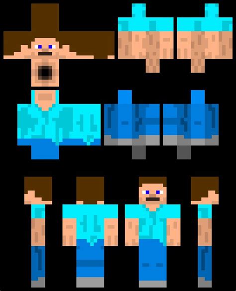 Steve Minecraft Skin | Pixel art maker, Pixel art, Minecraft skin