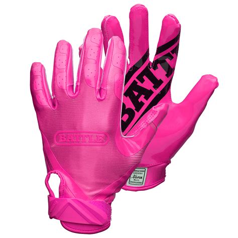 Battle DoubleThreat Football Receiver Gloves - MULTIPLE COLOR OPTIONS | Football gloves, Pink ...