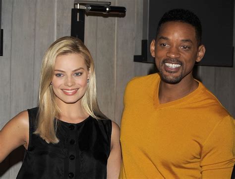 Will Smith poses with co-star Margot Robbie for first time since ...