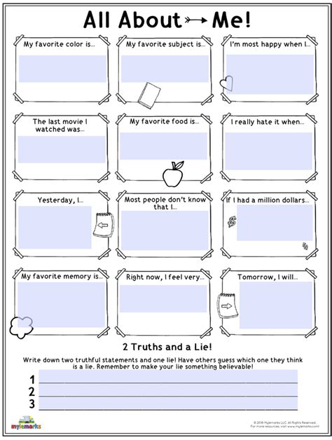 Character Building Worksheets