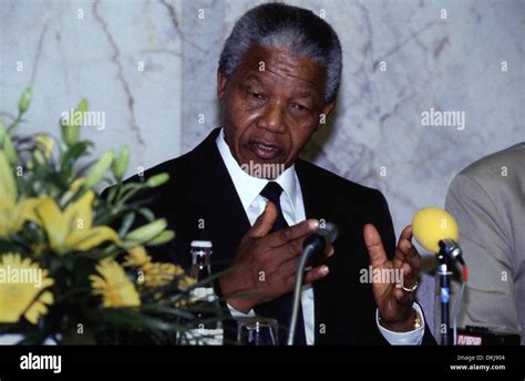 Nelson Mandela. Nobel price winner 1993 Stock Photo - Alamy