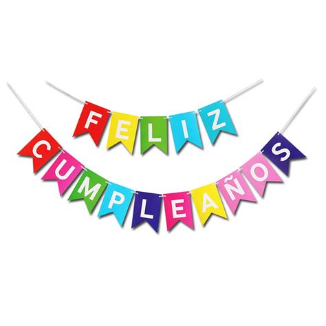 Buy Happy Birthday Banner Colorful Feliz Cumpleaños Decoration Banner ...