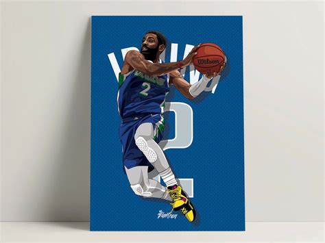 Kyrie Irving Poster, Dunking Poster, NBA Poster, Basketball Slam Dunk ...