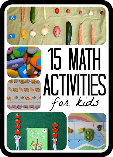 15 Math Activities for Kids from Share It Saturday - Fun-A-Day!