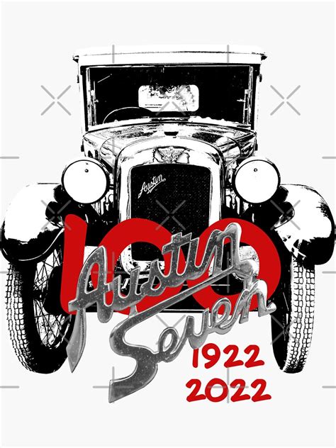 "Austin Seven vintage British classic car monoblock centenary special" Sticker for Sale by ...