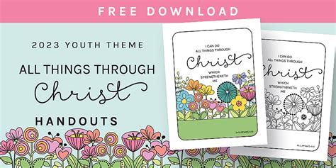 2023 lds youth theme all things in christ – Artofit