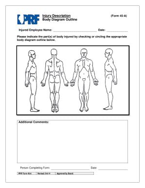 Injury Report Body Diagram - Fill and Sign Printable Template Online