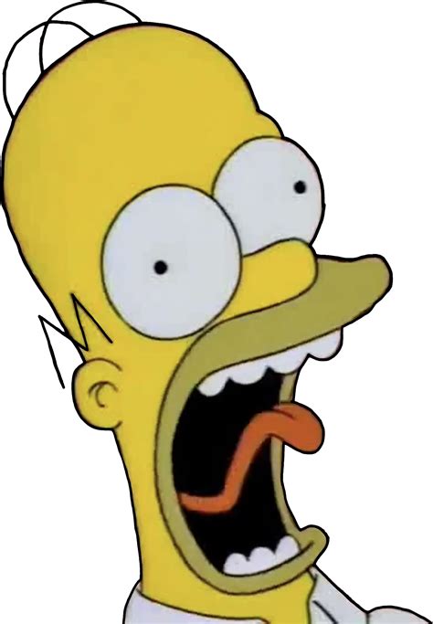 Homer Simpson screaming vector by HomerSimpson1983 on DeviantArt