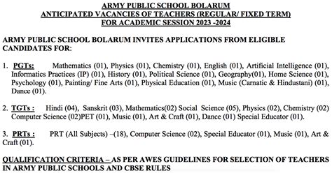 APS Bolarum Recruitment 2023 - Apply Offline for 63 TGT, PRT Posts