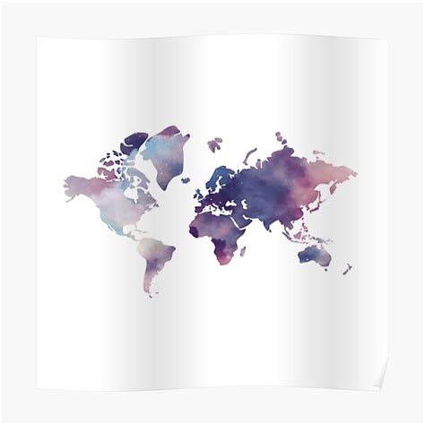 "World Map" Poster for Sale by PurpleRange | Redbubble