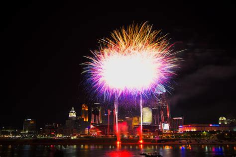 Cincinnati Reds Fireworks - Grand Finale Photograph by Craig Bowman