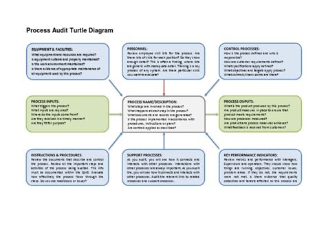 ISO 9001 Process Audit Turtle Diagram | Audit | Business