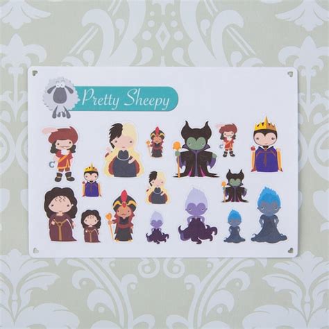 Disney Villains Stickers Perfect for your Planner by PrettySheepy