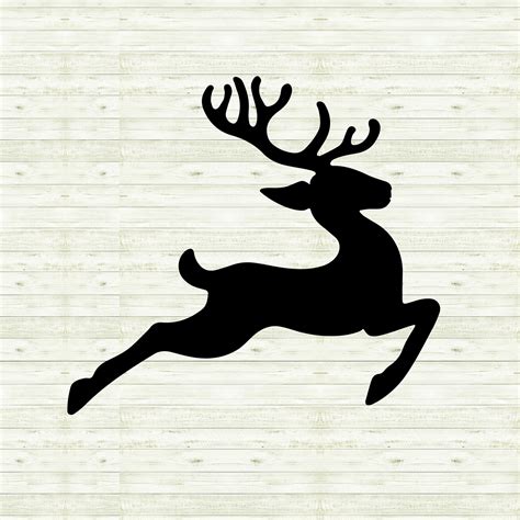 Christmas Deer Silhouette