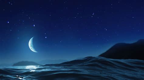 1920x1080 Moon Night Ocean 4k Laptop Full HD 1080P ,HD 4k Wallpapers ...