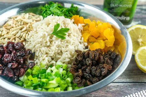 Brown Rice Salad with Nuts and Dried Fruit | Babaganosh