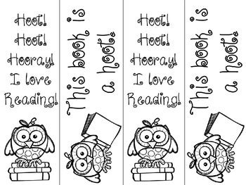 Free Owl Bookmarks by ATBOT The Book Bug | Teachers Pay Teachers