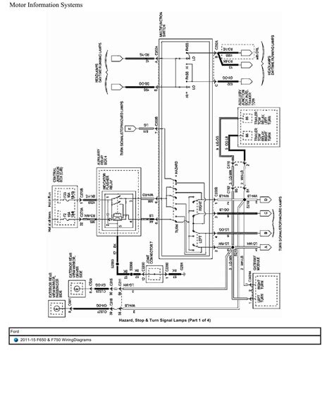 Ford Truck F650 F750 Wiring Diagrams 2011 - 2015