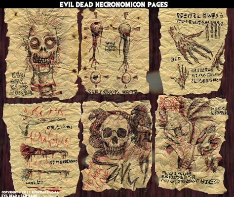 evil dead book pages - Nita Dowd