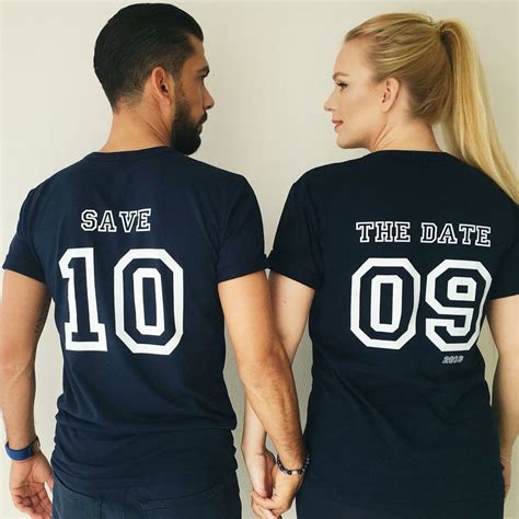 Save the date t-shirts | Couple shirt design, Engaged shirts, Save the date