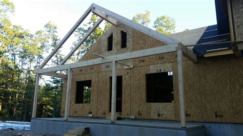 Custom Post and Beam Porch: Under Construction – Part 8 - Timberhaven Log & Timber Homes