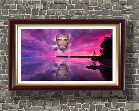 Face of Christ in the Clouds God in Heaven Jesus Painting Jesus ...