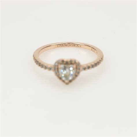 Pandora Rose GP Sparkling Elevated Heart Ring | Property Room