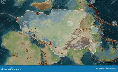 Earthquakes Around the Eurasian Plate. Wiki Map Stock Illustration - Illustration of vector ...