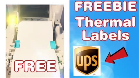 How to Get Free Thermal Labels From UPS | Save Money on Supplies - YouTube