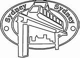 Sidney Monorail Emblem For Australia Day Coloring Page  sketch template