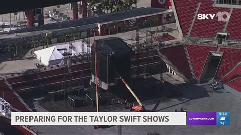 Crews begin setting up Raymond James Stadium for Taylor Swift concert in Tampa | wtsp.com